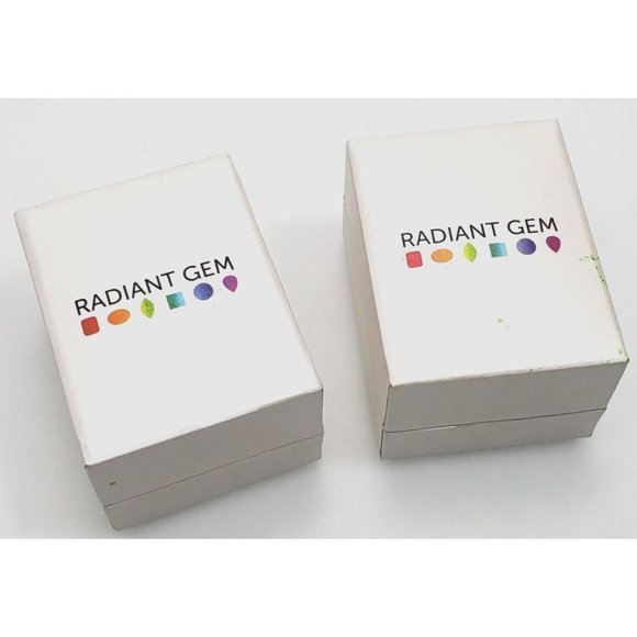 Sterling Lab-Created Blue & Green Sapphire Star Stud Earrings & 18" Necklace - Picture 12 of 12